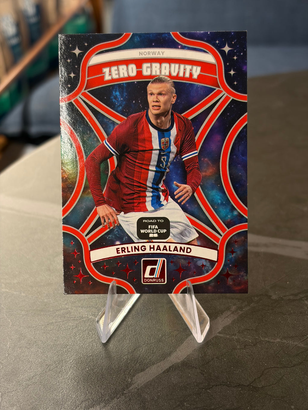 Erling Haaland — Panini Donruss Road to FIFA World Cup 2026 (No. 2), insert Zero Gravity Red