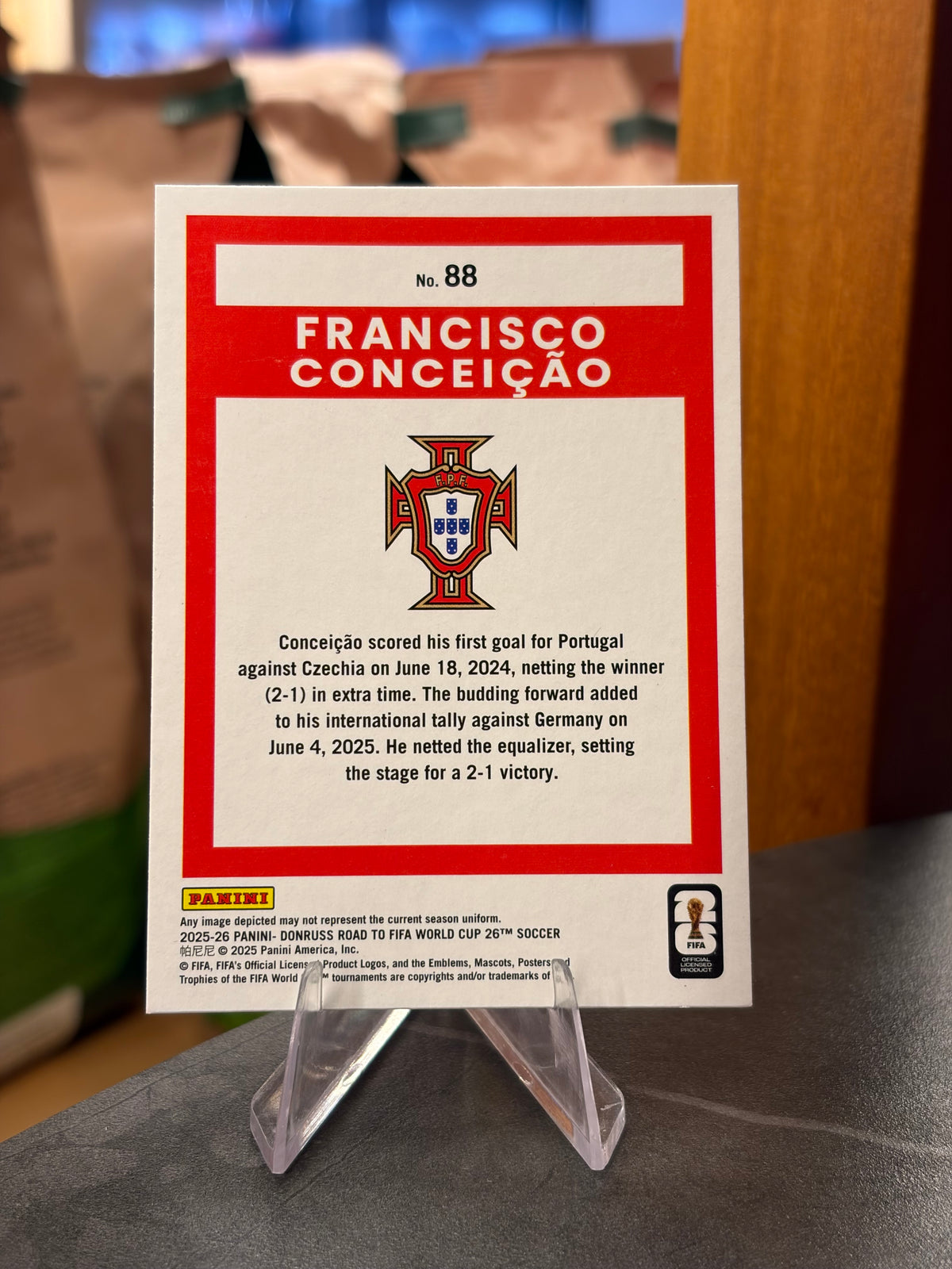 Francisco Conceição — Panini Donruss Road to FIFA World Cup 2026 (No. 88), base