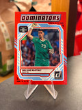 Emiliano Martínez — Panini Donruss Road to FIFA World Cup 2026 (No. 17), insert Dominator Red