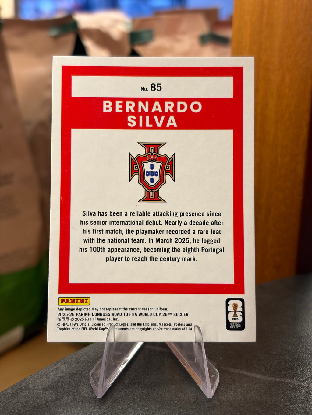 Bernardo Silva — Panini Donruss Road to FIFA World Cup 2026 (No. 85), base