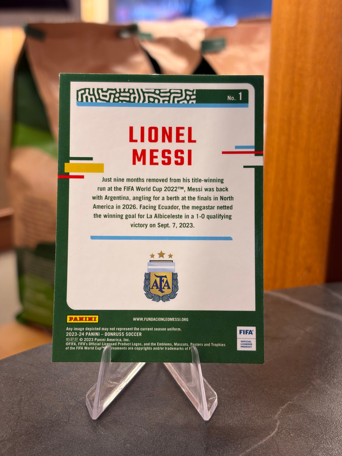 Lionel Messi — Panini Donruss Optic 2023-24 (No. 1), base