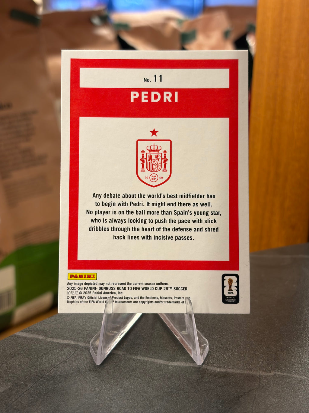 Pedri — Panini Donruss Road to FIFA World Cup 2026 (No. 11), base