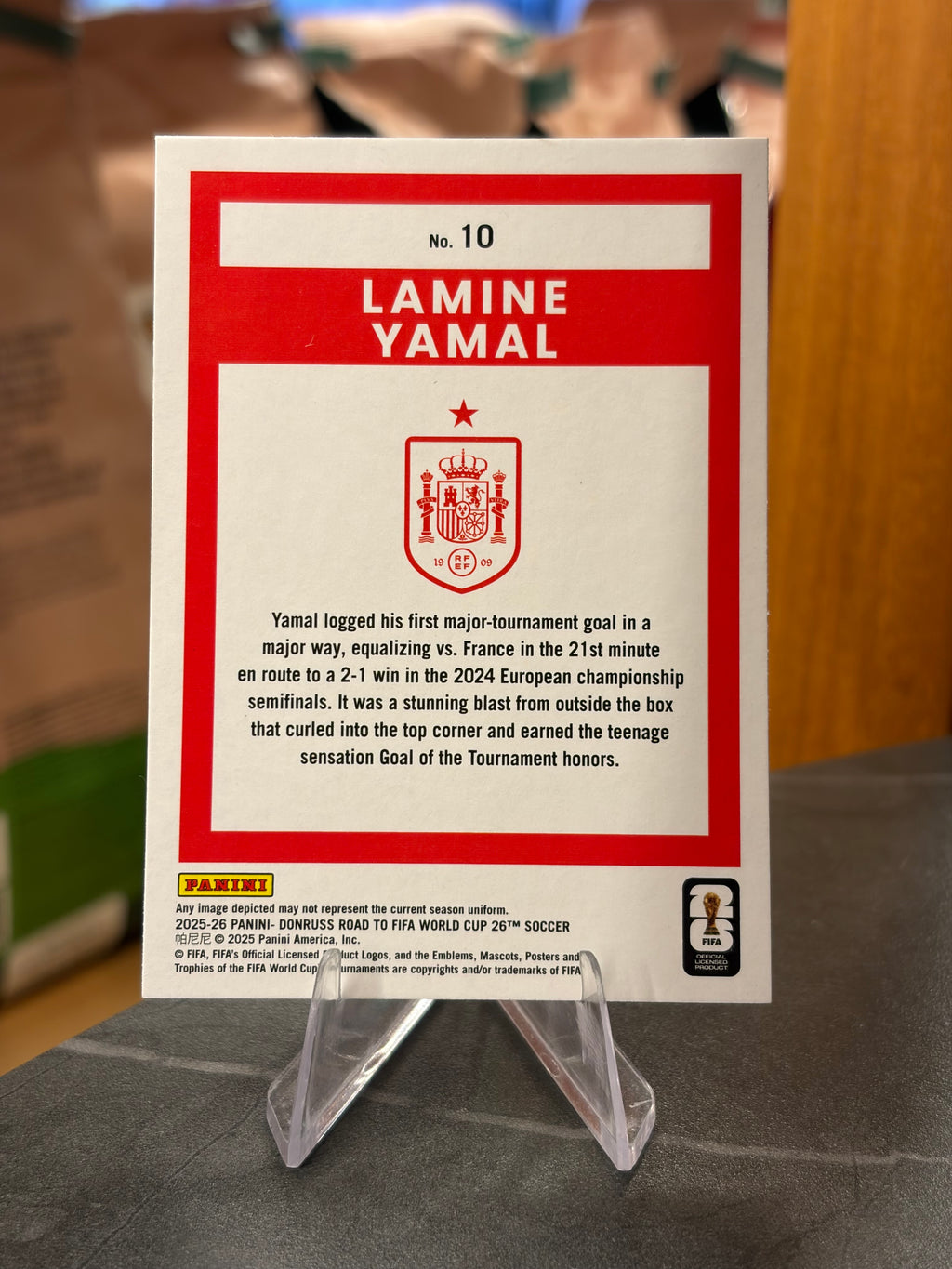Lamine Yamal — Panini Donruss Road to FIFA World Cup 2026 (No. 10), base