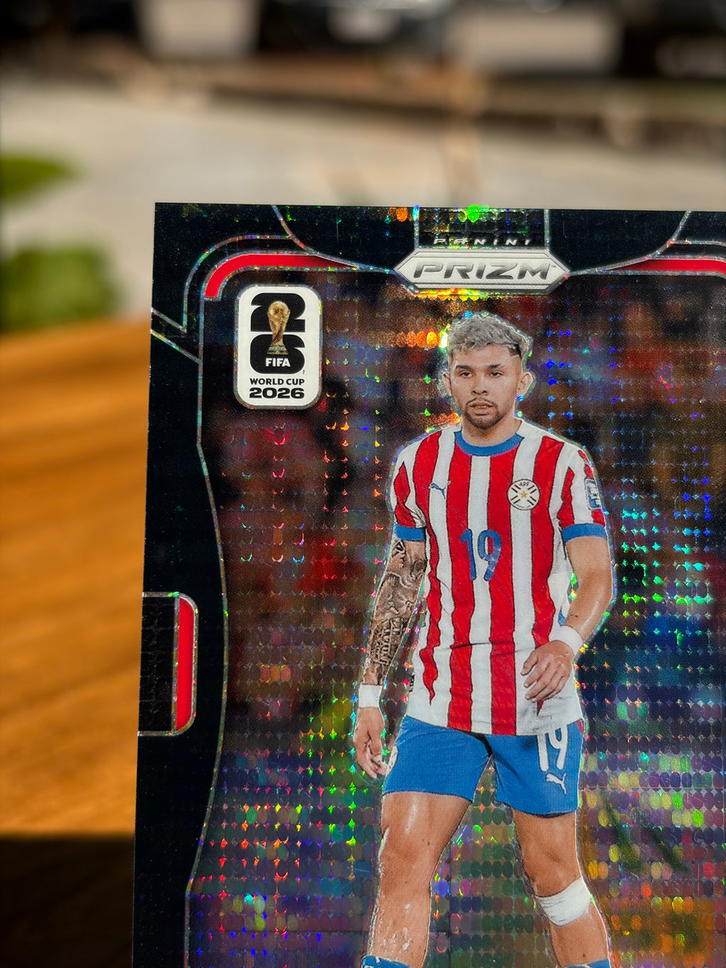 Julio Enciso — Panini Prizm FIFA World Cup 2026 (No. 347), paralela Black Preferred Pulsar 1/1