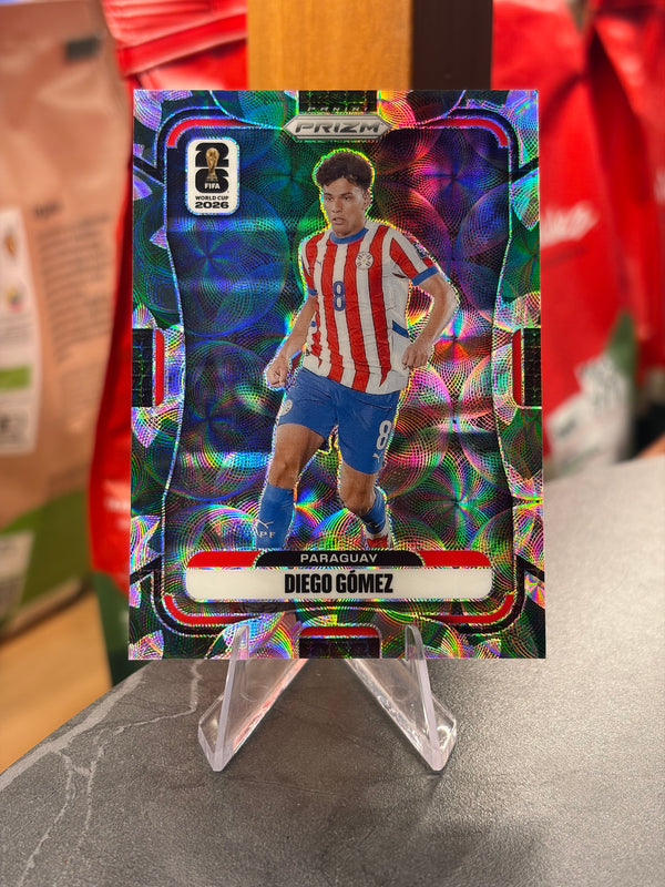 Diego Gómez — Panini Prizm FIFA World Cup 2026 (No. 348), paralela Lotus Flower 13/18