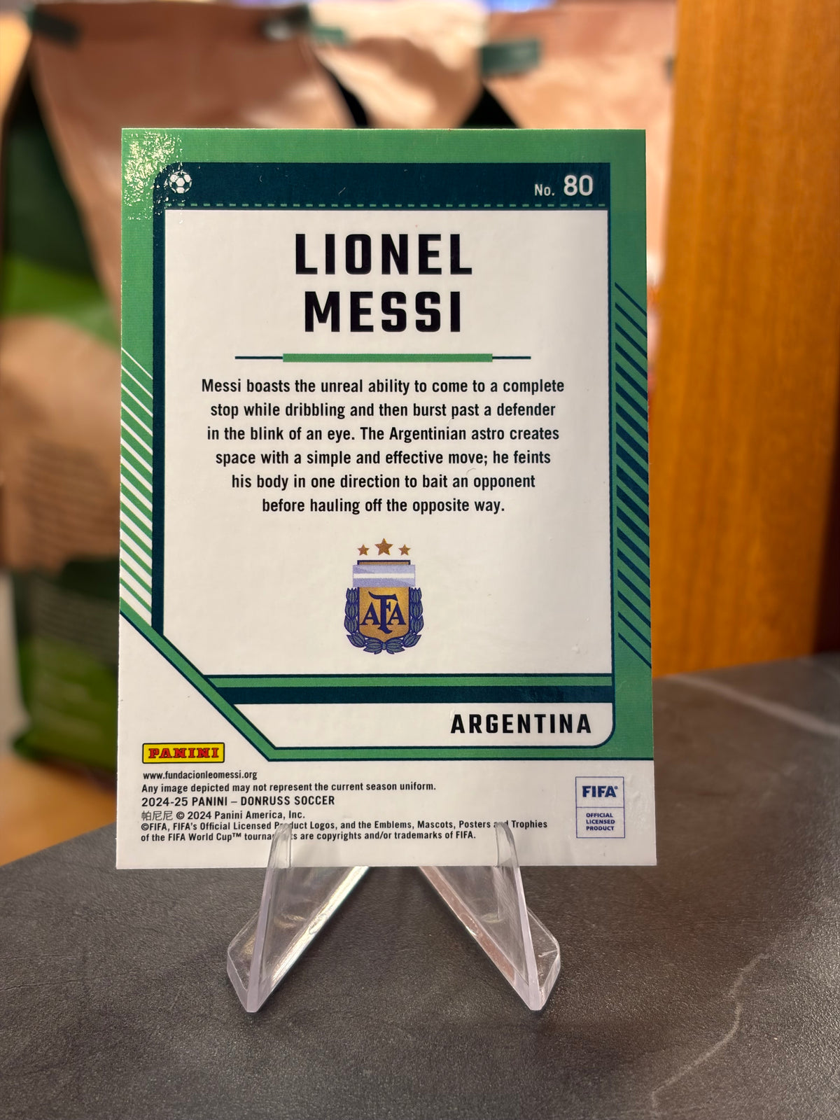 Lionel Messi — Panini Donruss Optic 2024-25 (No. 80), base