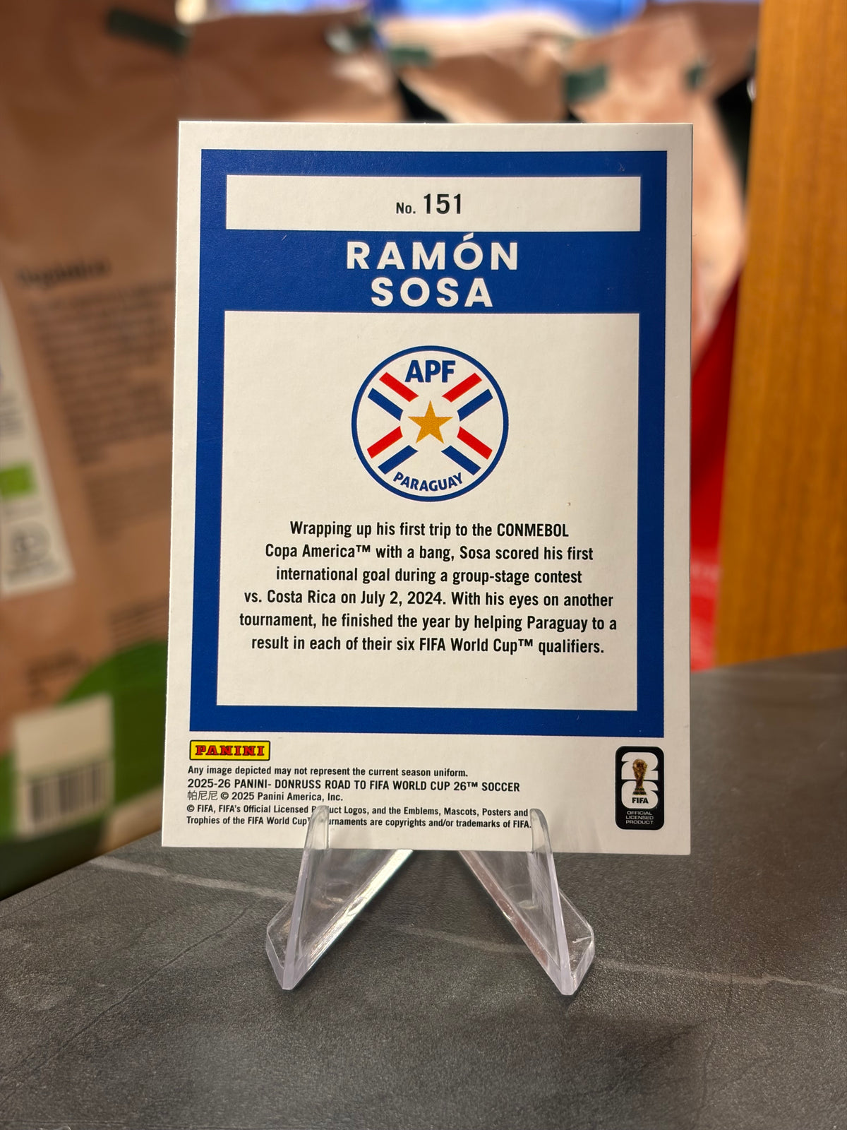 Ramón Sosa — Panini Donruss Road to FIFA World Cup 2026 (No. 151), base