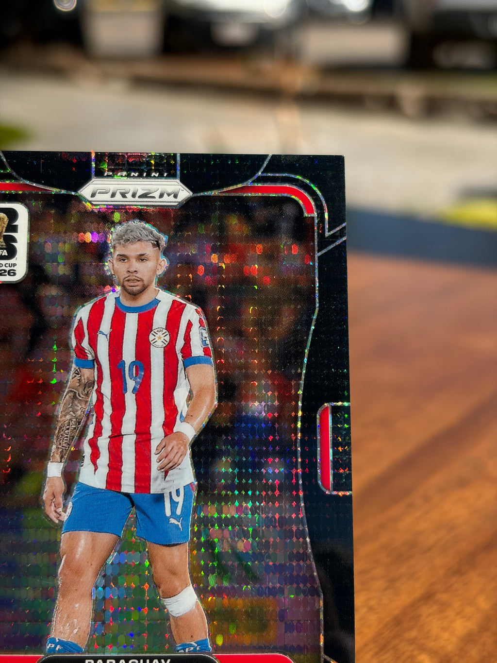 Julio Enciso — Panini Prizm FIFA World Cup 2026 (No. 347), paralela Black Preferred Pulsar 1/1