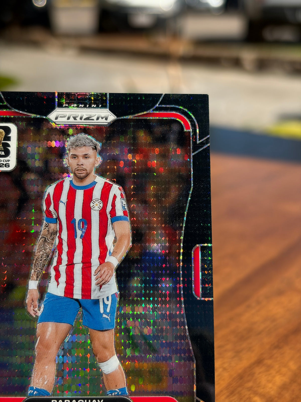 Julio Enciso — Panini Prizm FIFA World Cup 2026 (No. 347), paralela Black Preferred Pulsar 1/1