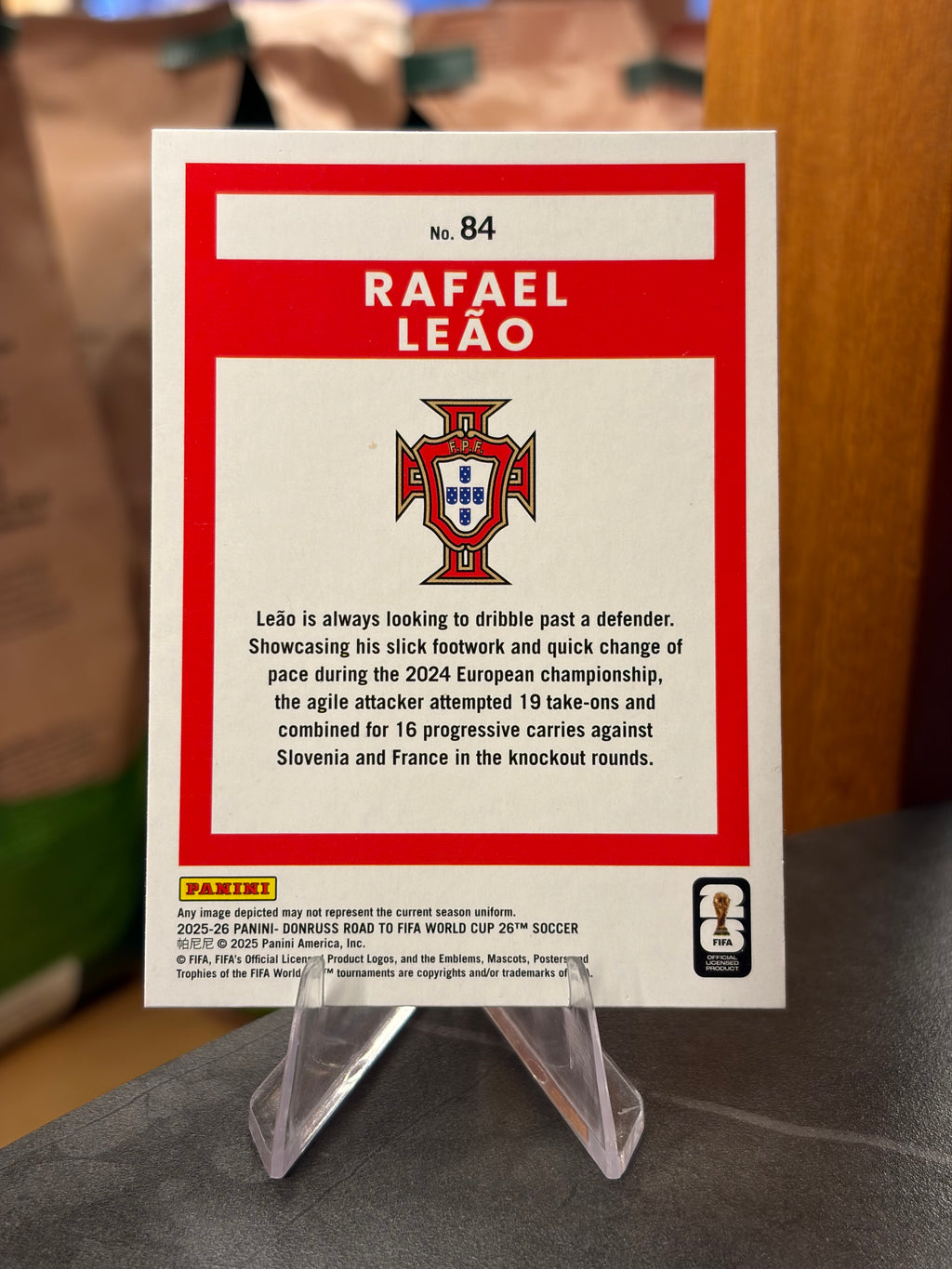 Rafael Leão — Panini Donruss Road to FIFA World Cup 2026 (No. 84), base