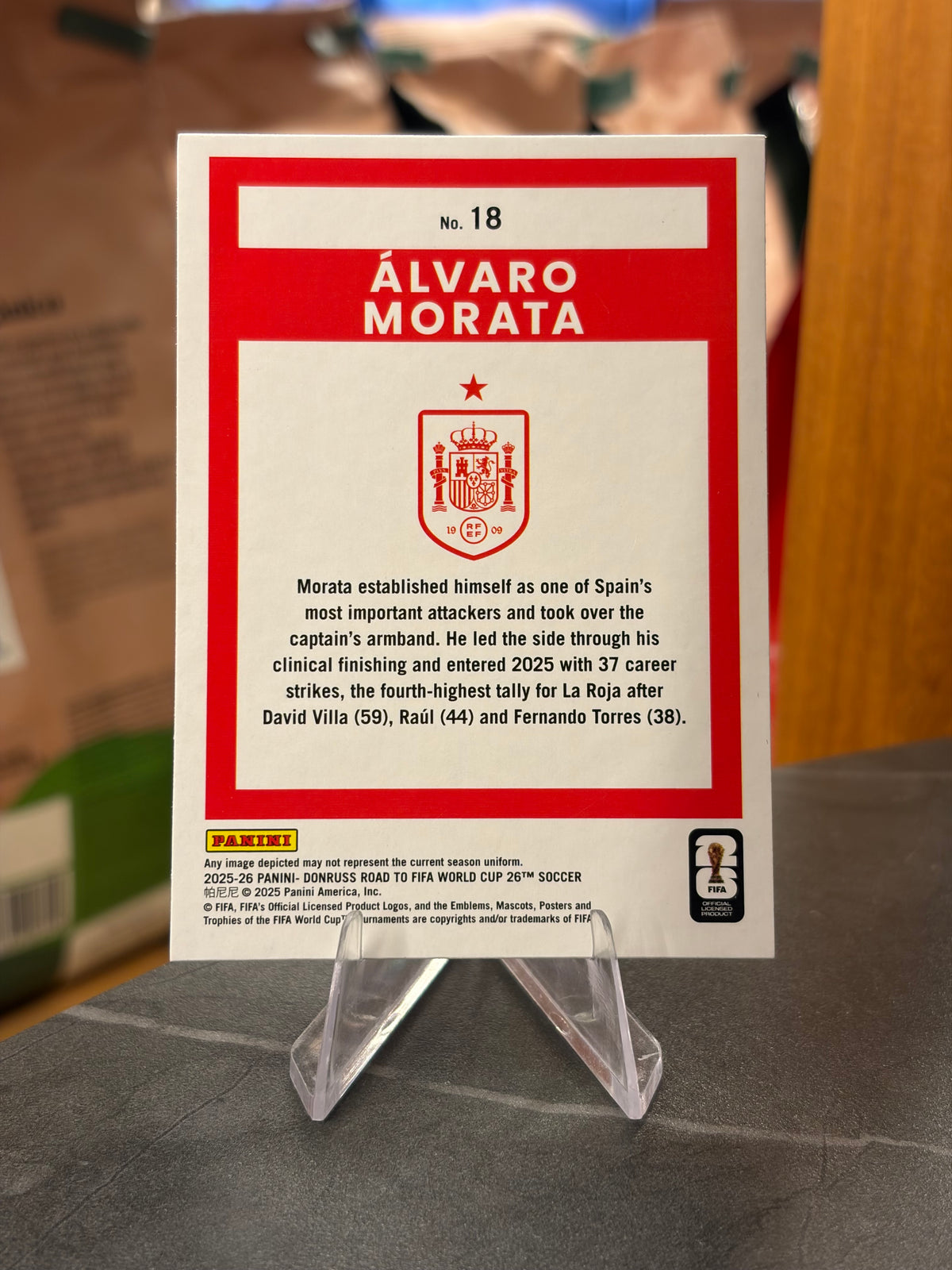 Álvaro Morata — Panini Donruss Road to FIFA World Cup 2026 (No. 17), base