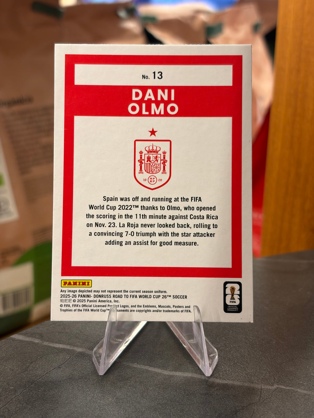 Dani Olmo — Panini Donruss Road to FIFA World Cup 2026 (No. 13), base
