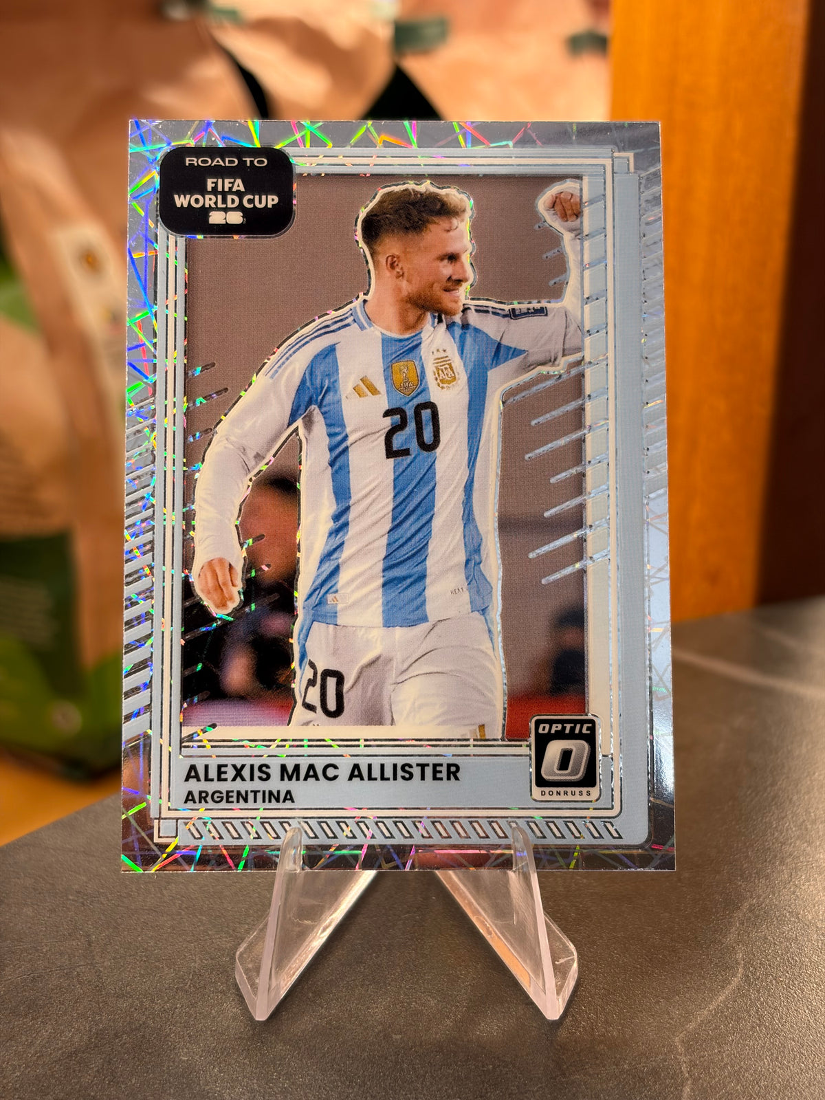 Alexis Mac Allister — Panini Donruss Optic Road to FIFA World Cup 2026 (No. 156), paralela Velocity