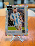 Lionel Messi — Panini Donruss Optic Road to FIFA World Cup 2026 (No. 154), paralela cracked ice
