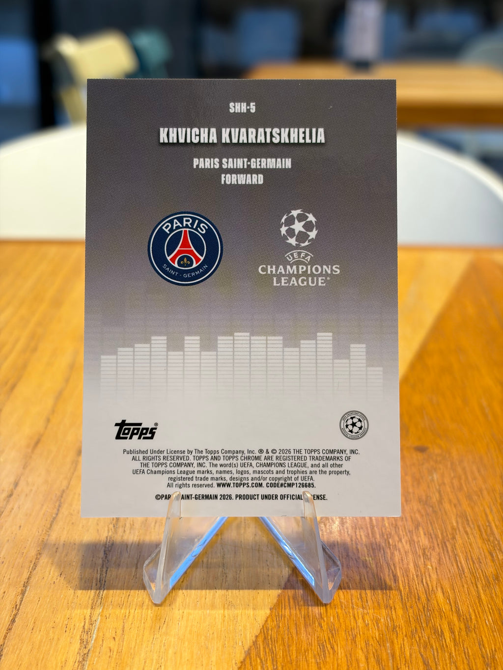Khvicha Kvaratskhelia — Topps Chrome UEFA Champions League, insert Silenced (SHH-5)