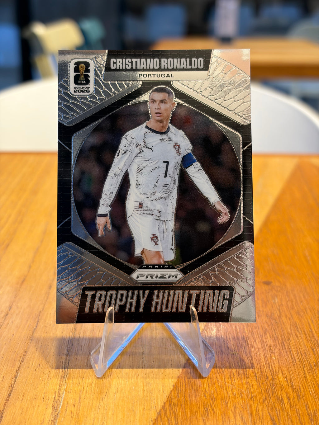 Cristiano Ronaldo — Panini Prizm FIFA World Cup 2026, insert Trophy Hunting (No. 17)