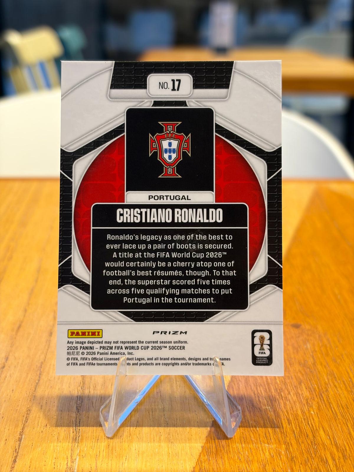 Cristiano Ronaldo — Panini Prizm FIFA World Cup 2026, insert Trophy Hunting (No. 17)